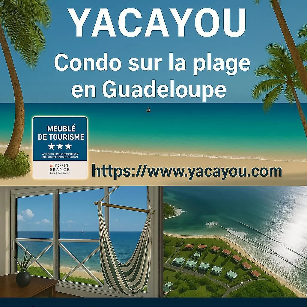Apartment Appartement Sur La Plage, Avec Vue Panoramique Sur Le Lagon - Yacayou Saint-Francois